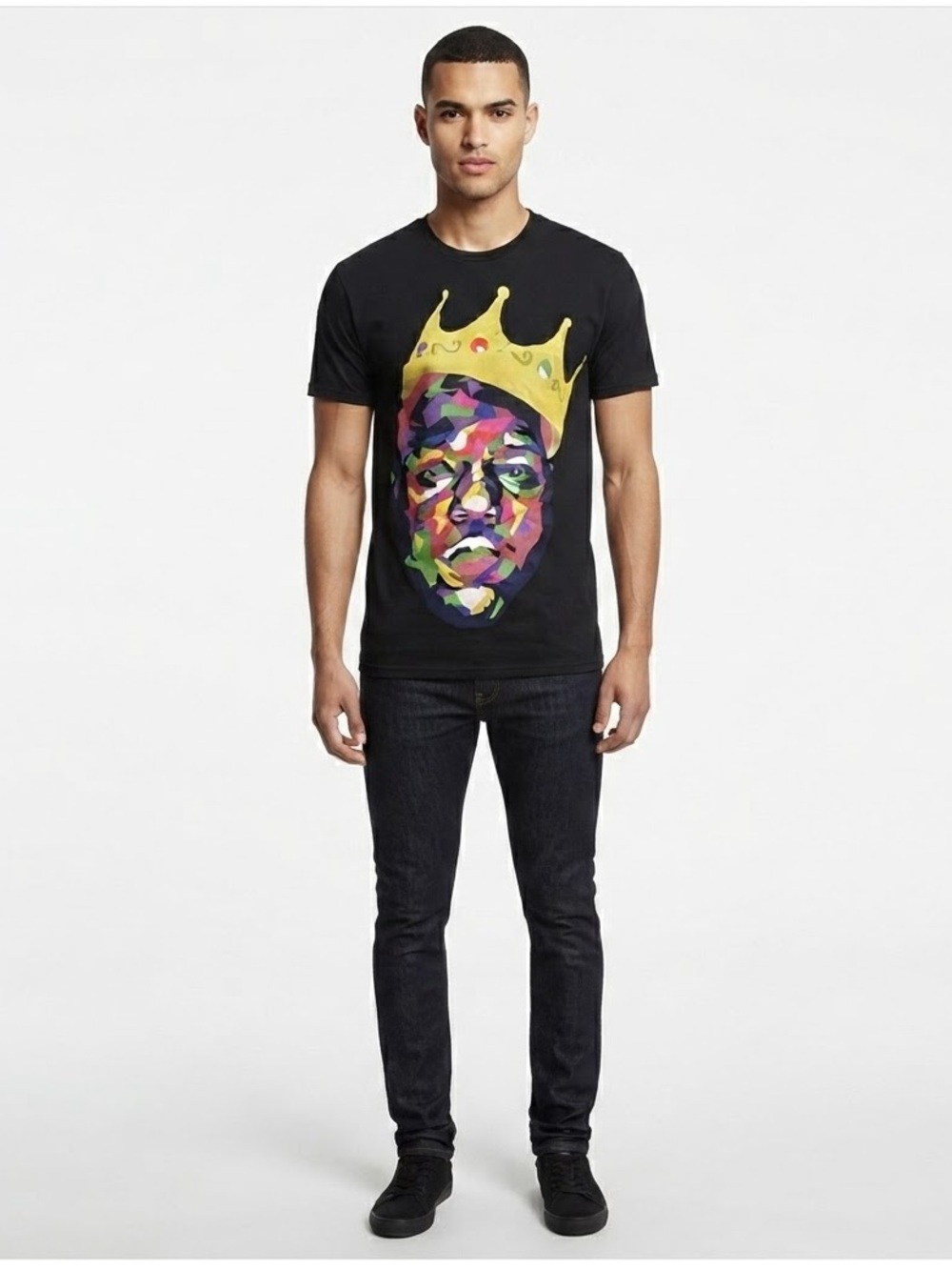 Notorious BIG Colorful Graphic T-Shirt with Crown Design Unisex
